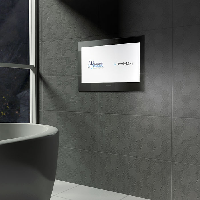 Wholesale Domestic bathroom with freestanding bath and waterproof bathroom TV