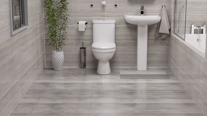 Wood-Effect Luxury Vinyl Bathroom Flooring