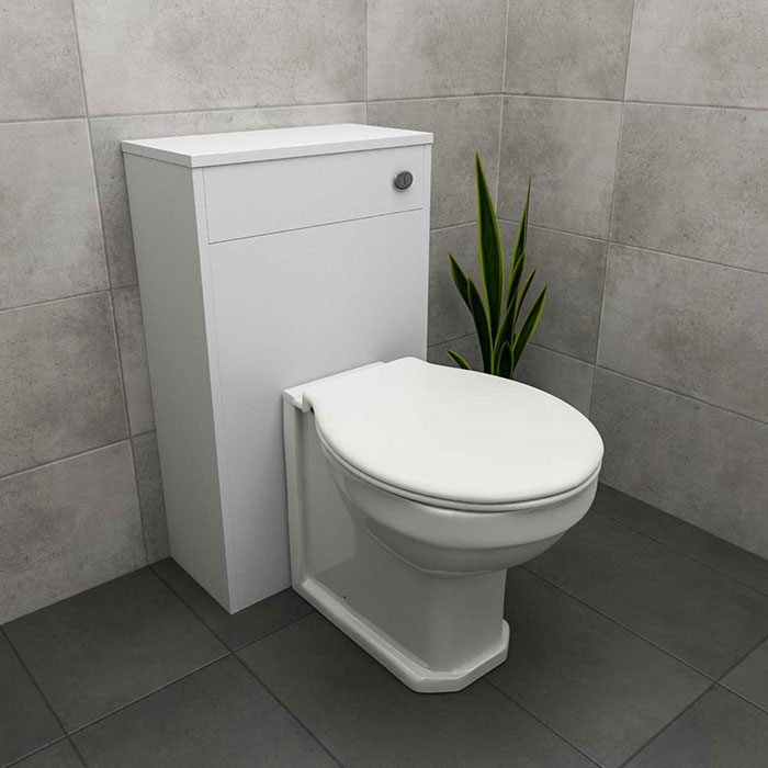 Windsor Traditional White Toilet Unit and Windsor Back to Wall Toilet- Wholesale Domestic Bathrooms 
