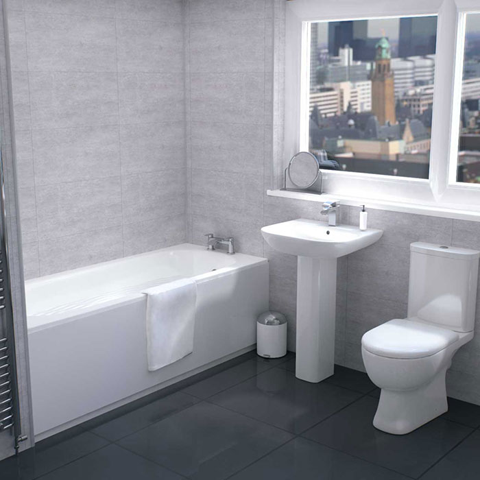 Improve bathroom to sell home-neutral decor
