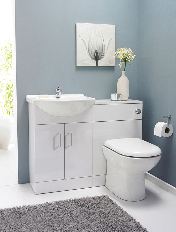 Cloakroom bathroom- vanity toilet unit 