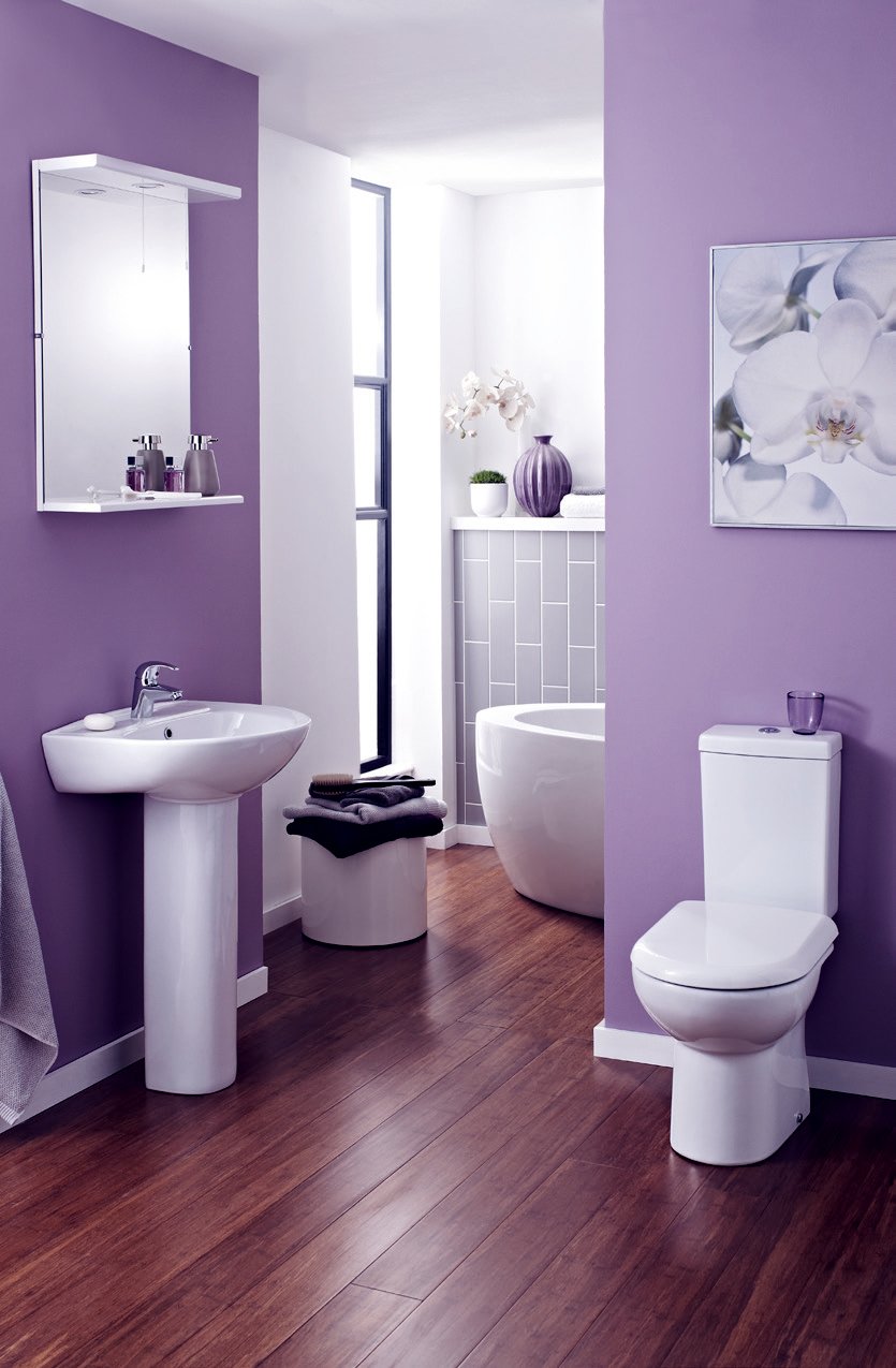 Purple Bathroom