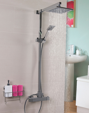 Rigid riser shower systems