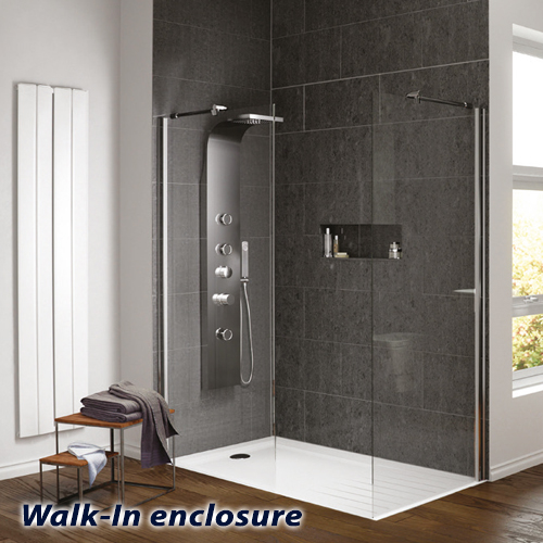 Walk in shower enclosure