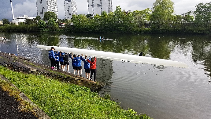 Preparation at Clyde Amateur Rowing Club