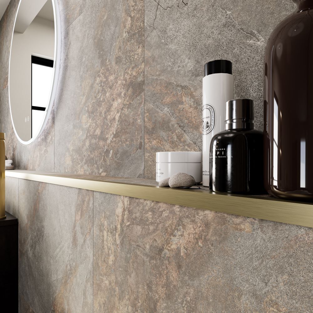 Brass tile trim