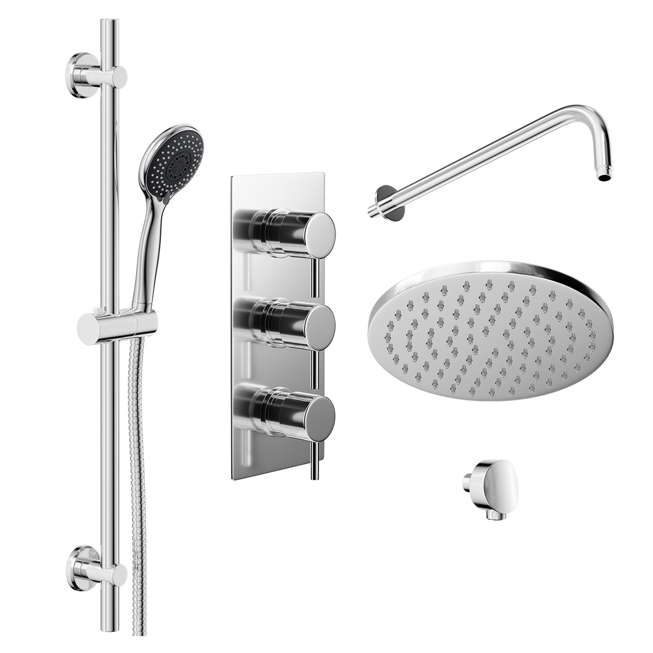 Delta Thermostatic Rigid Riser and Handset Shower System