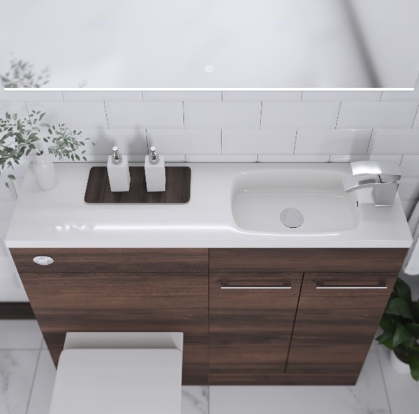 Toilet & Basin Combination Vanity Unit