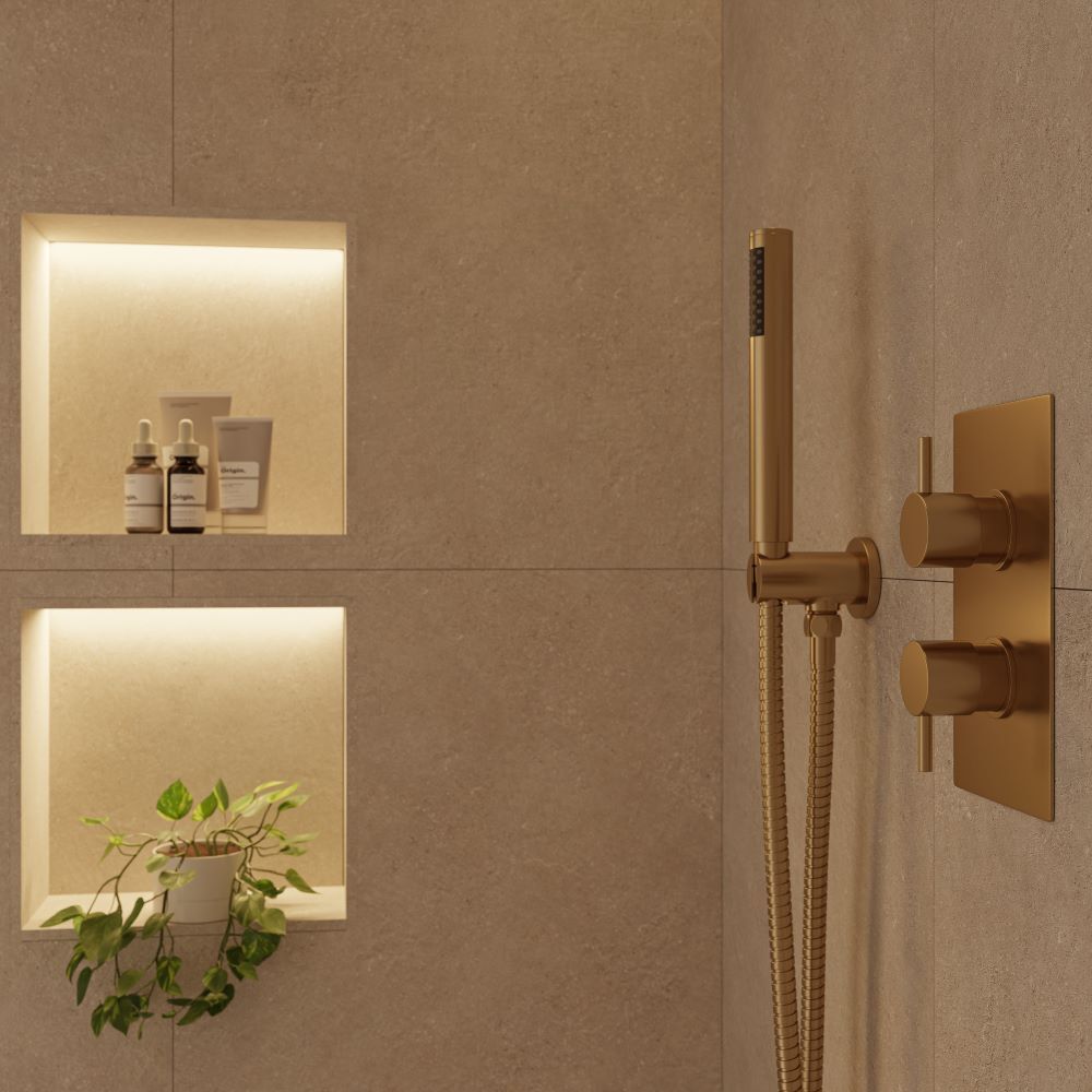mood lighting in shower