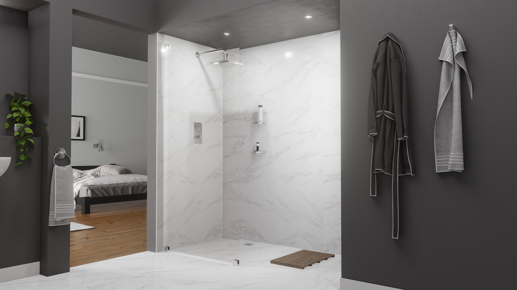 Walk In Shower Enclosure for Two