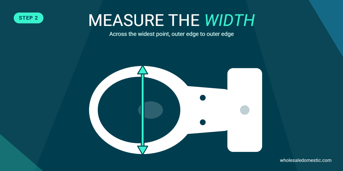 How to measure the width of a toilet seat across the widest point of the rim